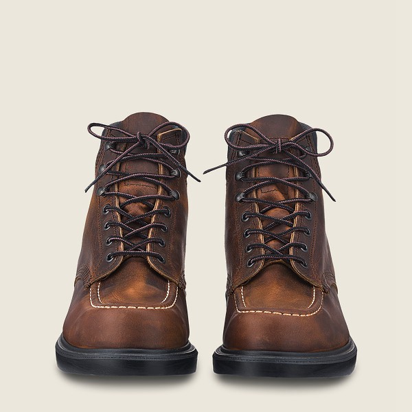 Botas Red Wing Heritage Hombre Marrom Oscuro - Classic Supersole - 6-Inchr Rough & Tough Cuero - 284